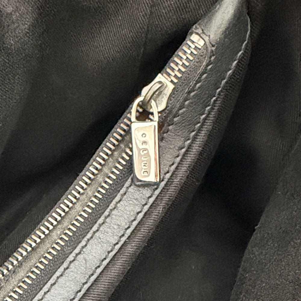 Celine Black Monogram Canvas Vintage Hobo with Black Trim - Picture 8 of 9